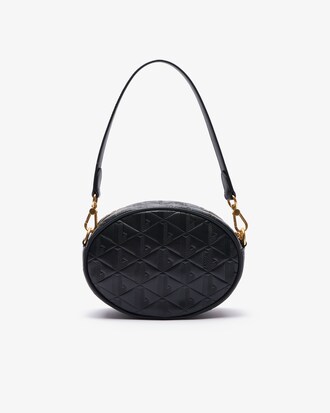 Maheki Oval Embossed Leather Purse