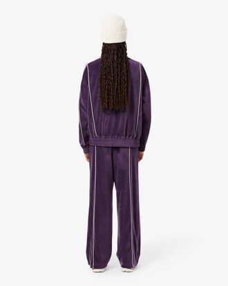 Trim Accent Velour Sweatpants