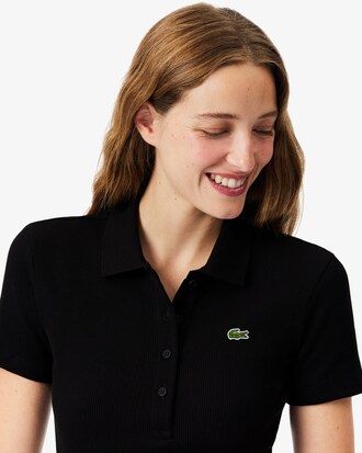 Slim Fit L.12.D Ribbed Cotton Polo Shirt