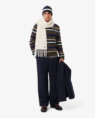 Fringed Alpaca Wool Scarf