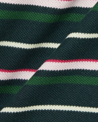 Contrast Stripe Petit Piqu&eacute; Polo Shirt