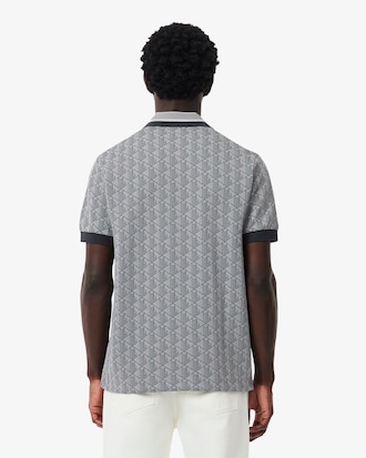 Classic Fit Monogram Jacquard Polo Shirt