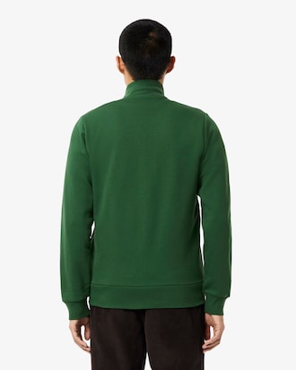 Zip-Up High Neck Fleece Sweatshirt