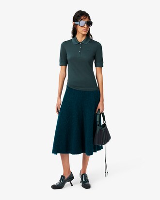 Runway Slim Fit Silk Piqu&eacute; Polo Shirt