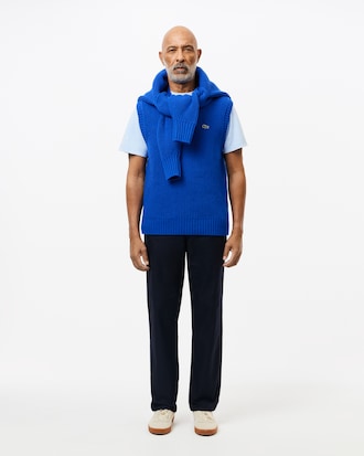 Straight Fit Cotton Twill Pants