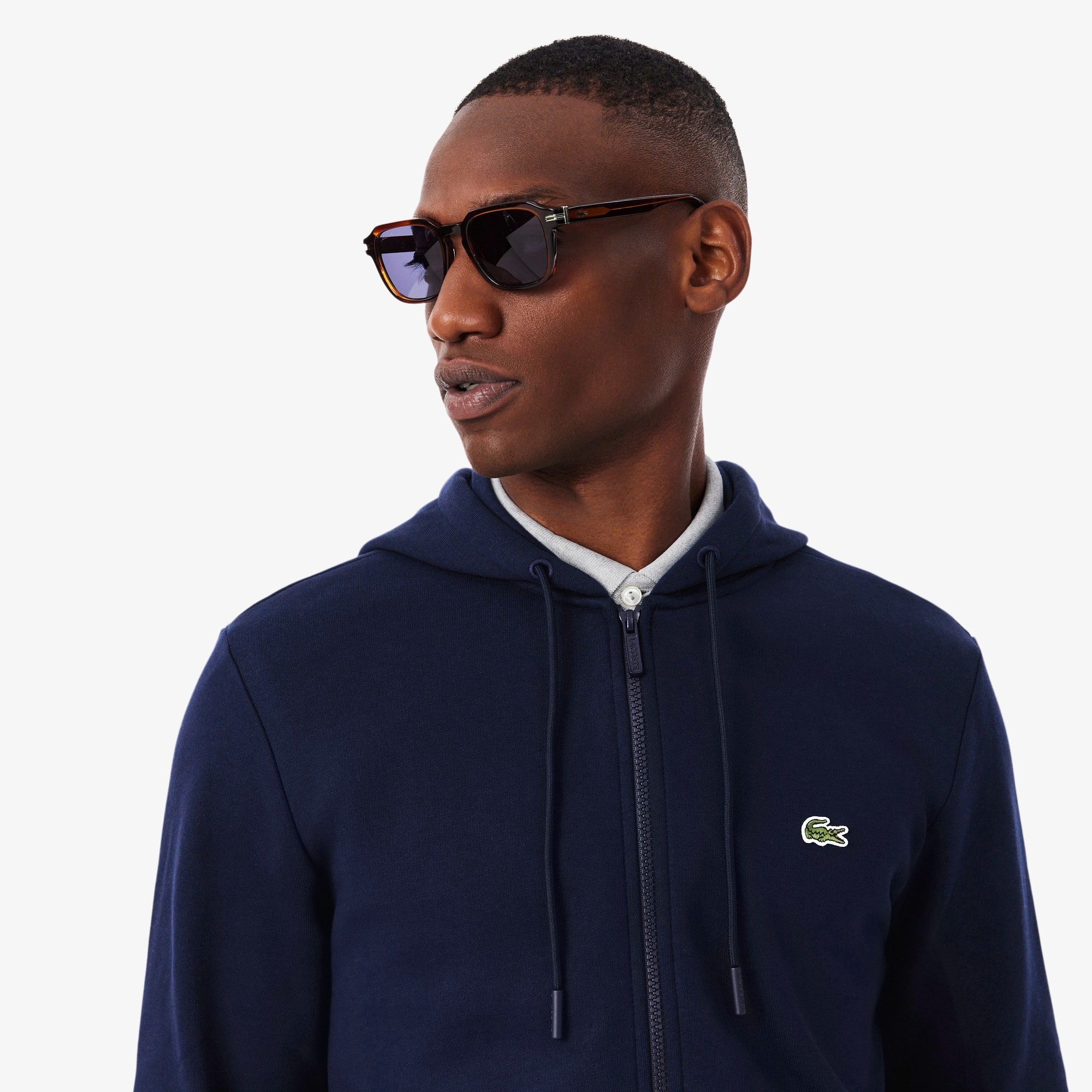 Men's Hoodie in Organic Cotton and Kangaroo Pocket | Lacoste UK