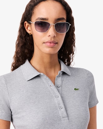 Slim Fit L.12.D Ribbed Cotton Polo Shirt