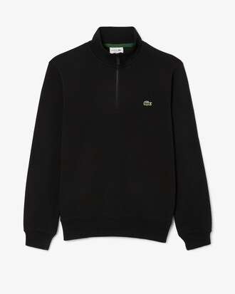 High Neck Zipped Fleece Sweatshirt