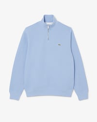 Zip-Up High Neck Interlock Sweatshirt