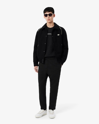 Logo Trim Fleece Sweatshirt