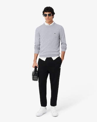 Monochrome Crew Neck Cotton Sweater