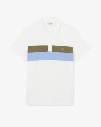 Regular Fit Colour-Block Petit Piqu&eacute; Polo Shirt