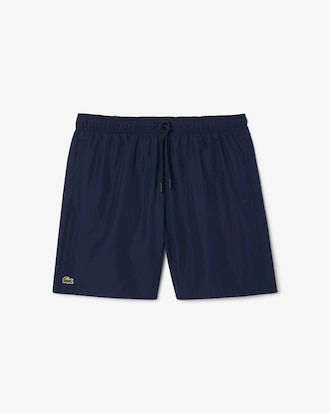 Mid Length Monochrome Swim Trunks