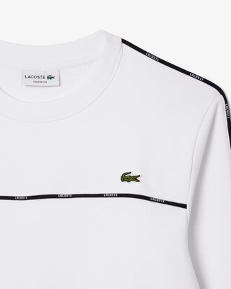 Logo Trim Fleece Sweatshirt