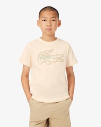 Crocodile Embroidery Cotton T-shirt