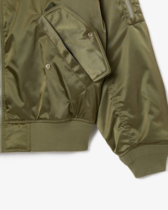 Water-Repellent Padded Bomber Jacket