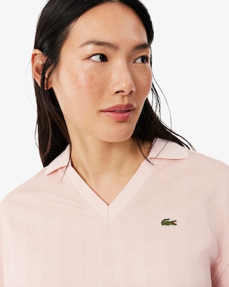 Oversized Monogram Jacquard Polo Shirt