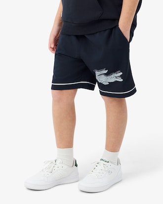 Striped Taffeta Sport Shorts