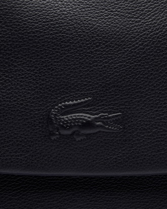 City Court Grain Leather Flap Close Bag