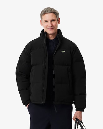 Water-Repellent Hooded Down Jacket