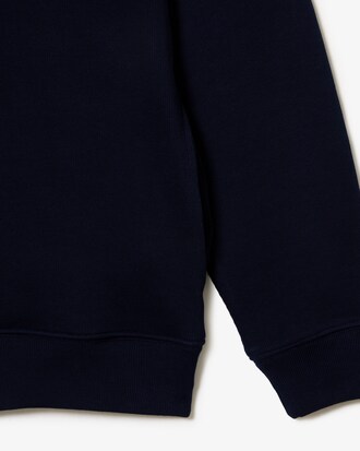 Zip-Up High Neck Interlock Sweatshirt