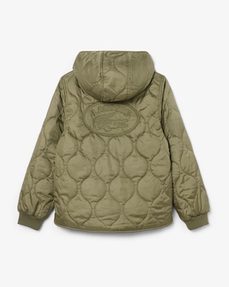 Unisex Quilted Hooded Parka
