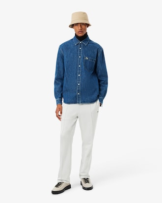 Cotton Jersey Roll Neck Sweater