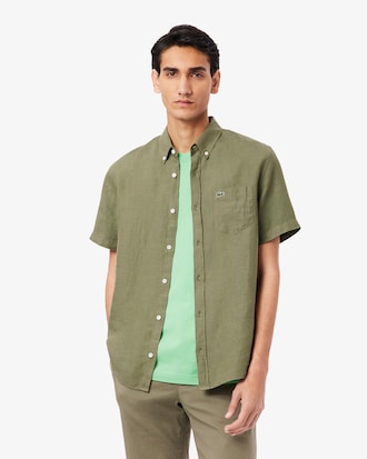 Short Sleeved Linen Shirt
