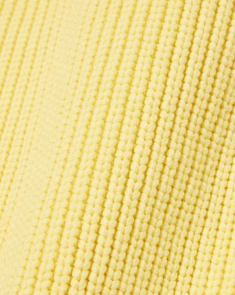 Zipped Cotton Badge Accent Sweater