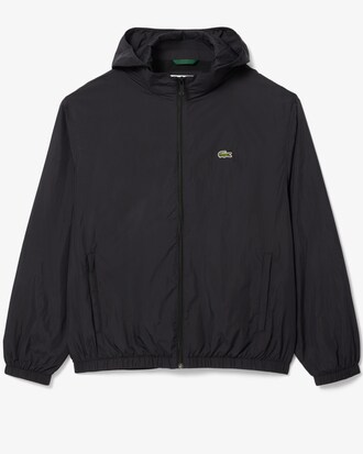 Water-Repellent Hooded Track Jacket
