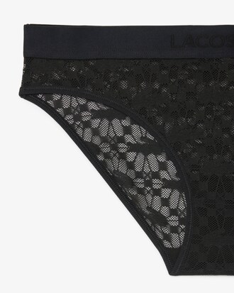 Logo Waist Lace Briefs