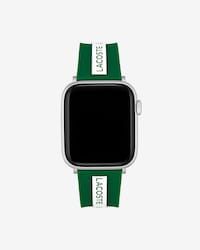 Unisex Lacoste Green Silicone Apple Watch Strap