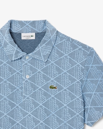 Classic Fit Monogram Terry Polo Shirt