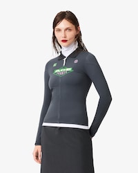 Runway Tight Fit Zipped Stretch Polo Shirt