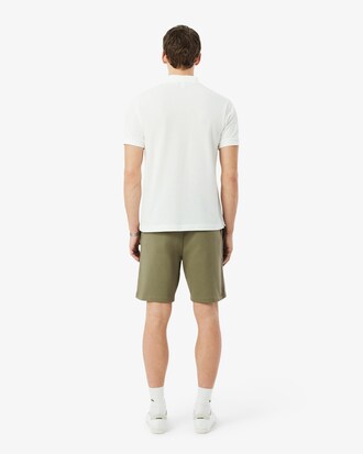 Regular Fit Logo Stripe Fleece Shorts