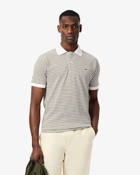 Classic Fit L.12.12 Striped Petit Piqu&eacute; Polo Shirt