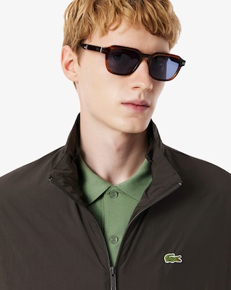 Water-Repellent Hooded Track Jacket