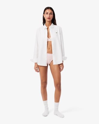 Ribbed Cotton String Briefs