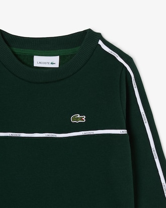 Logo Stripe Fleece Sweatshirt