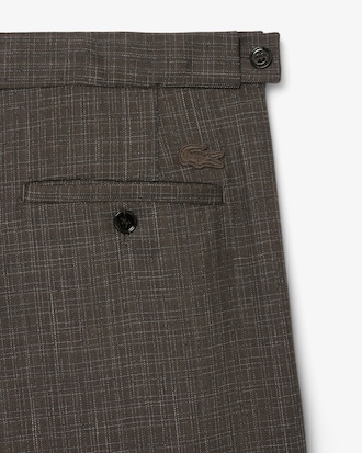 Runway Straight Fit Tailored Wool Pants