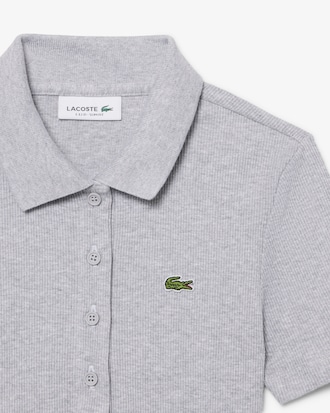 Slim Fit L.12.D Ribbed Cotton Polo Shirt