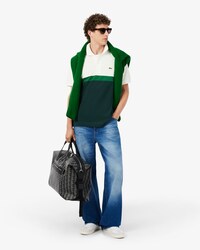 Classic Fit Colour-Block Petit Piqu&eacute; Polo Shirt
