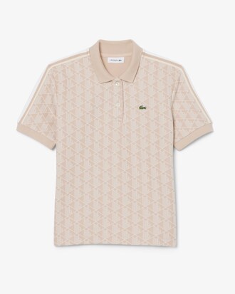 Slim Fit Monogram Jacquard Polo Shirt