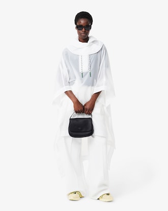 City Court Grain Leather Flap Close Bag