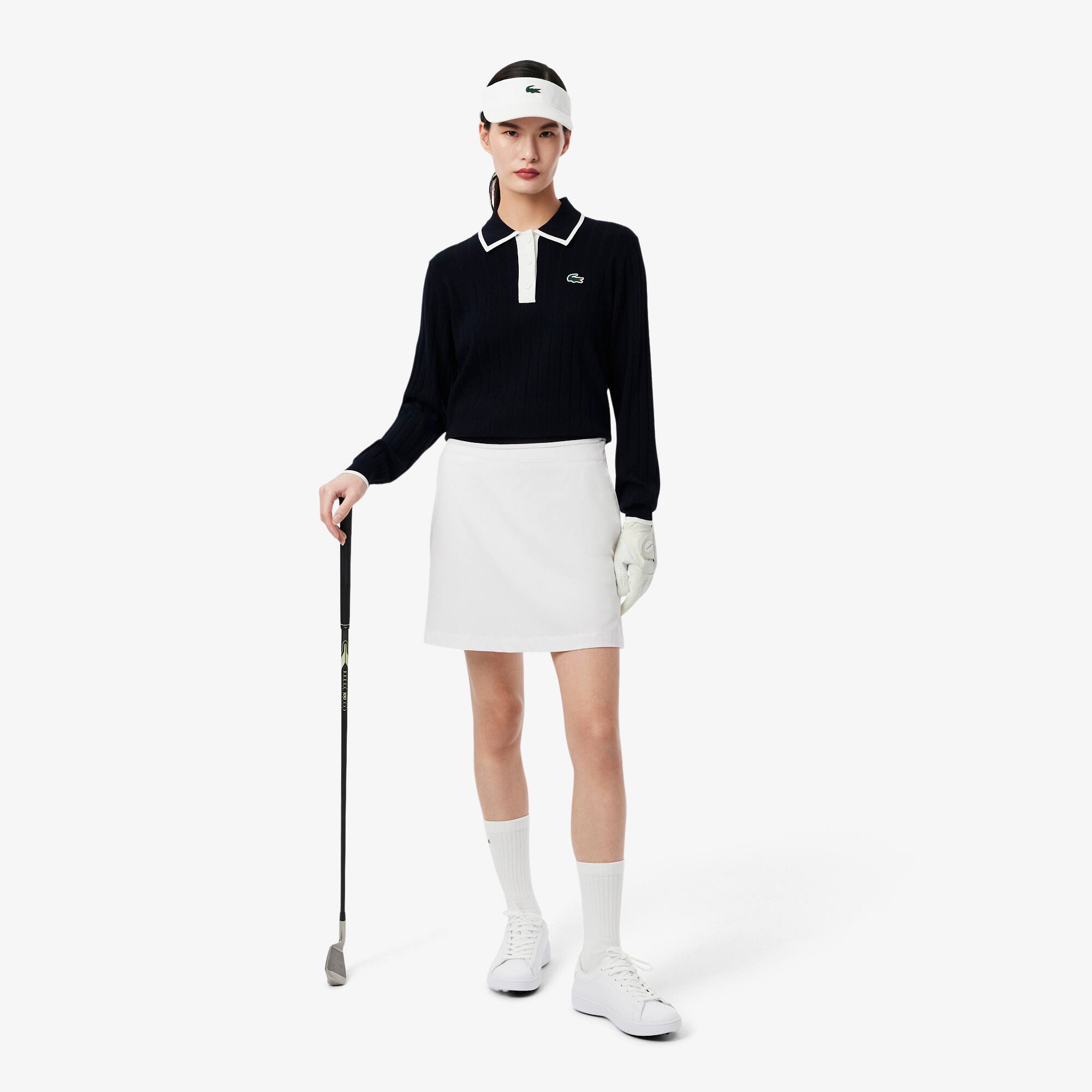 ★LACOSTE★ Women's Golf Bag Pleated Skirt White JF8571-55G8 Roland-Garros Edition Pleated Skirt - Women's dresses