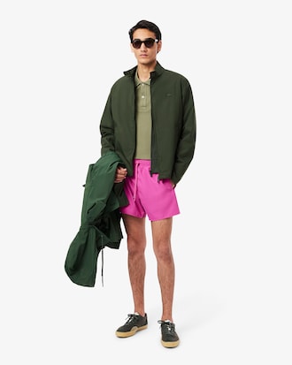Water-Repellent Harrington Windbreaker Jacket