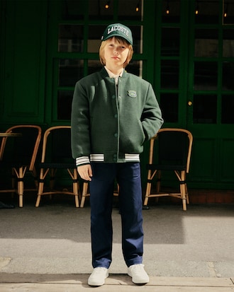 Crocodile Badge Bomber Jacket