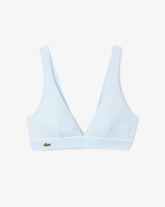 Ribbed Cotton Triangle Bralette