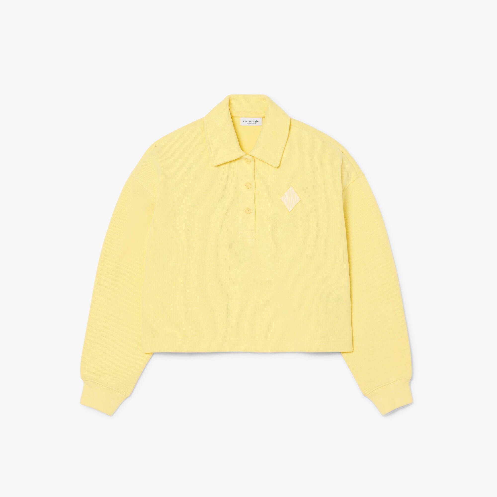 Oversized Ribbed Polo Sweatshirt - undefined - New In 2026 | Lacoste