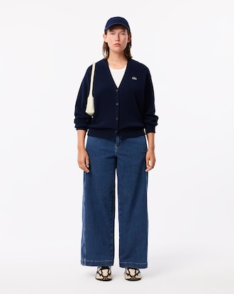 V Neck Cotton Cardigan
